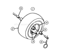 Page H Diagram and Parts List for 317E633E401 1997 Yard Man Snow Blower
